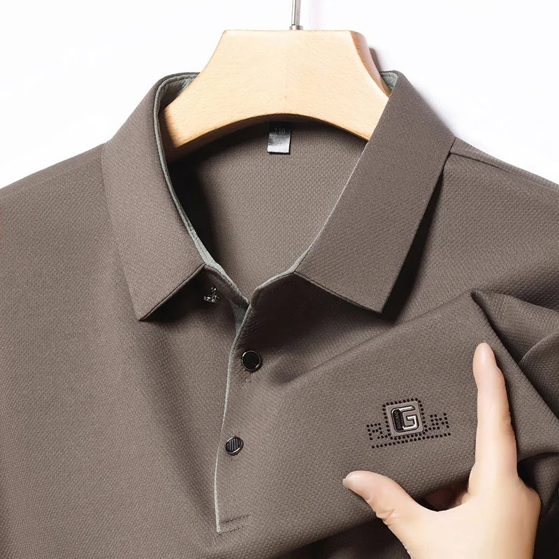 Laurent™ | Polo Élégant à Manches Courtes avec Badge