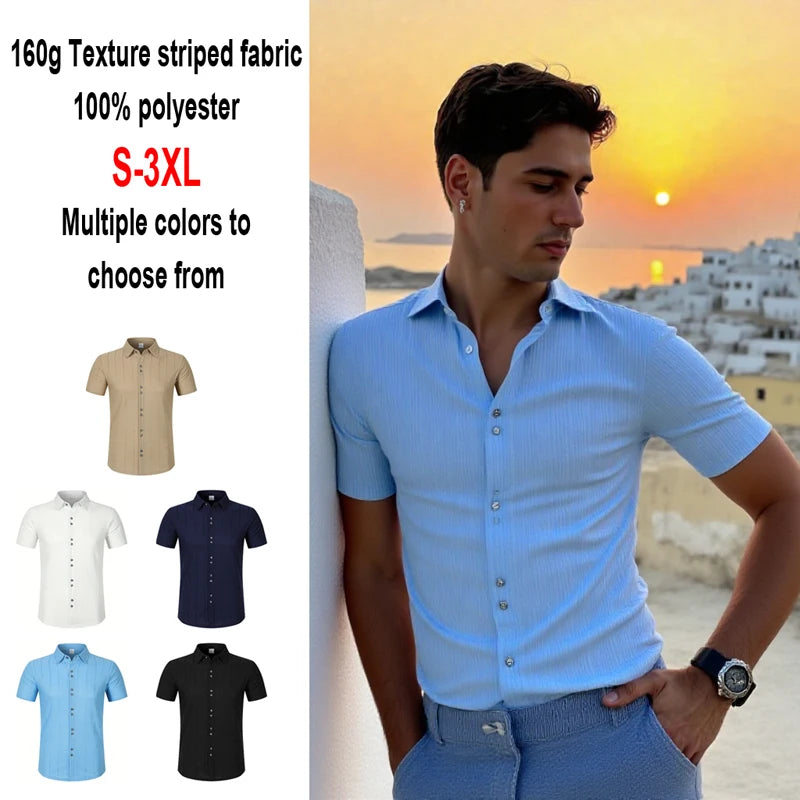 Philippe™ | Chemise d'Été Texturée Élégante