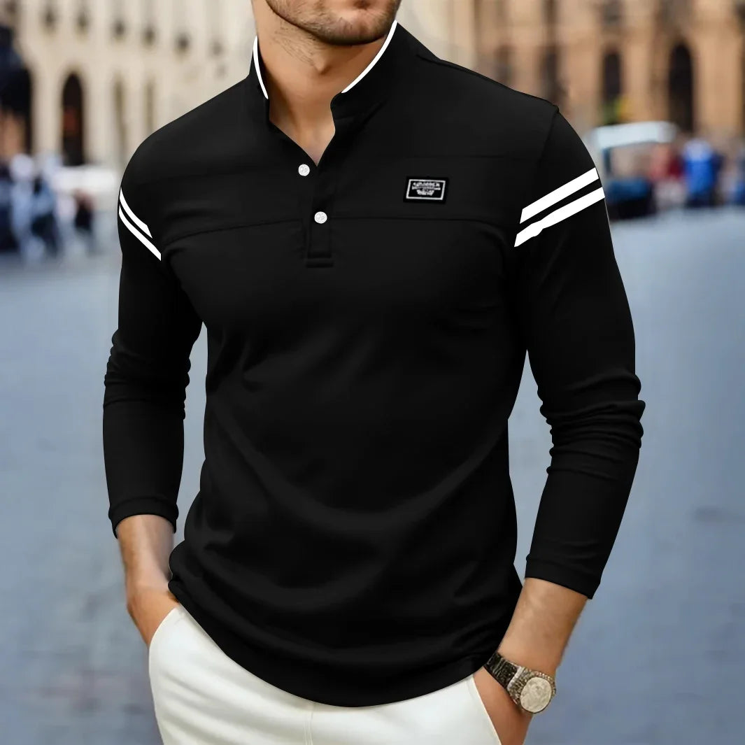 Jean et Marcel™ | T-shirt Homme à Manches Longues Moderne