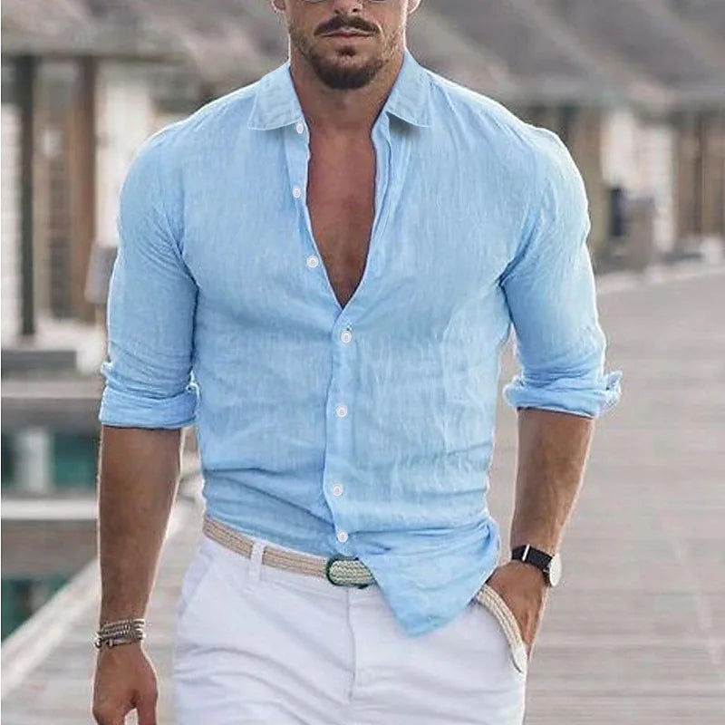 Laurent™ | Chemise Homme Décontractée et Respirante