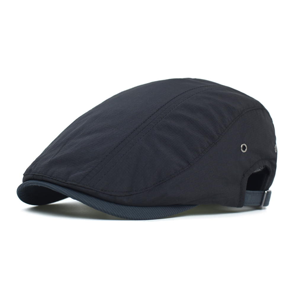 Casquette en coton à fines rayures