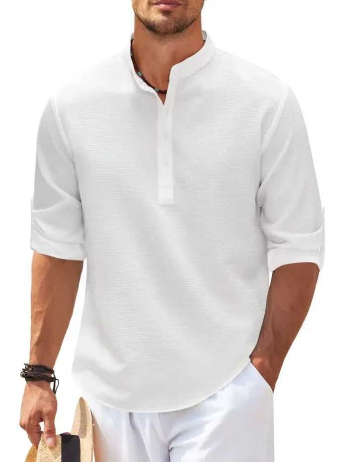Jean ™ | Chemise d’Été Décontractée à Boutons