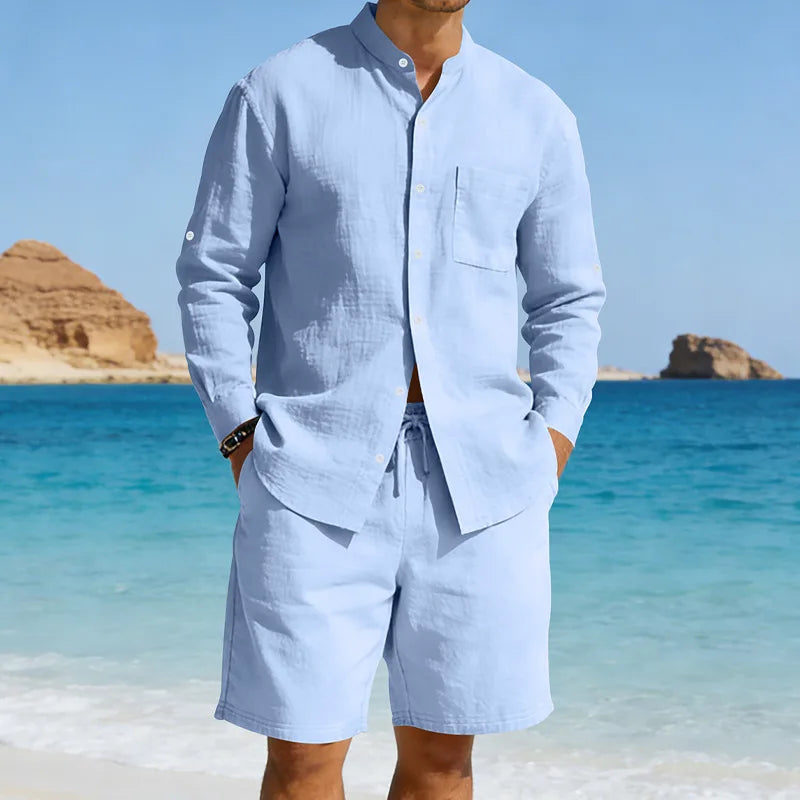 Marcel™ | Ensemble en Lin Décontracté