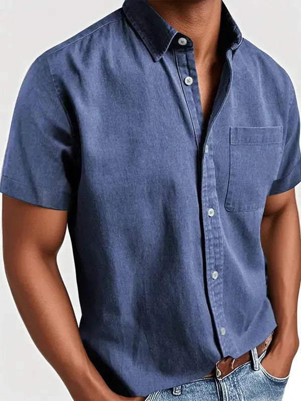 Laurent™ | Chemise Élégante à Manches Courtes pour Homme