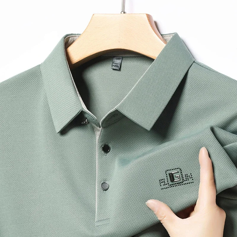 Laurent™ | Polo Élégant à Manches Courtes avec Badge