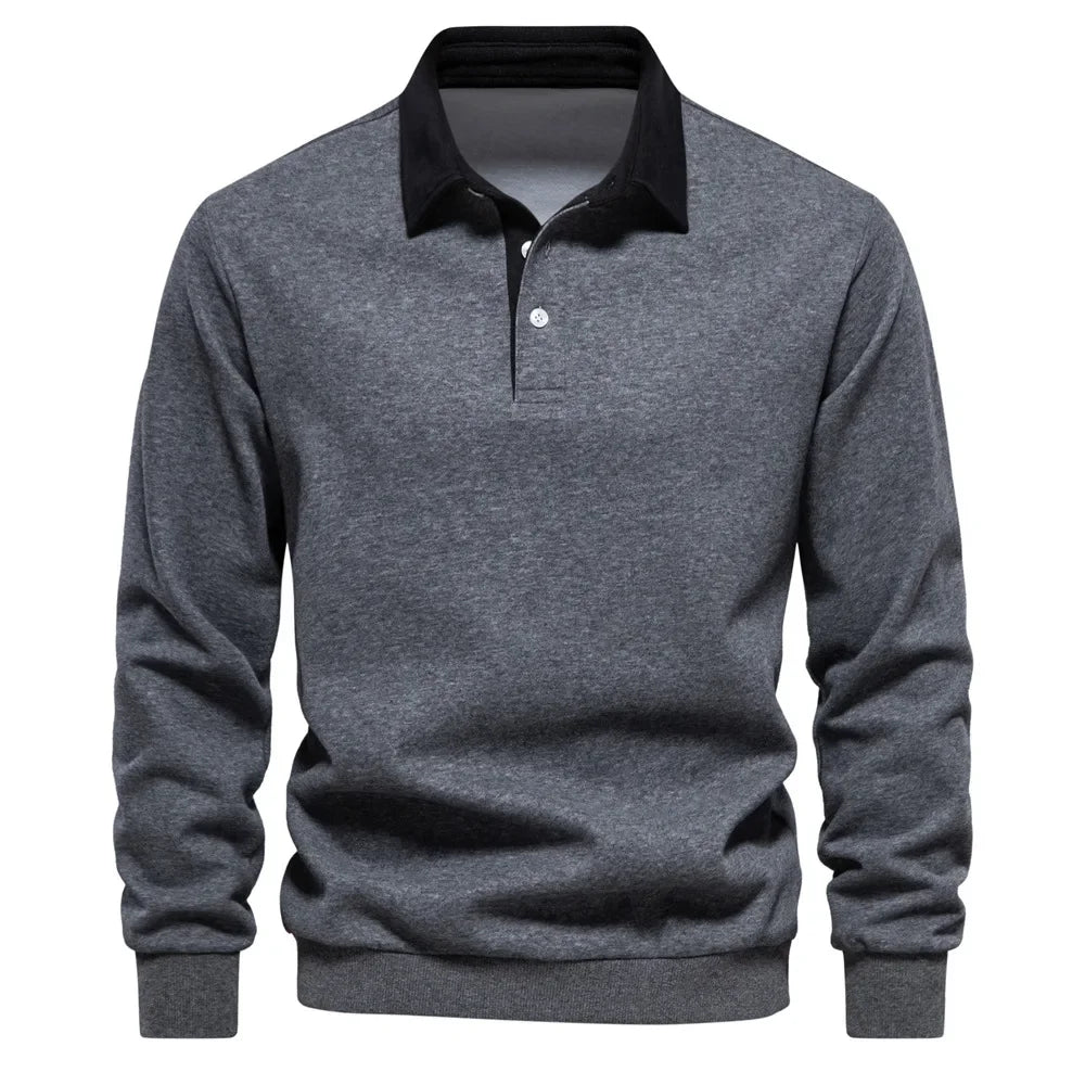 Arnaud™ | Polo Sweatshirt Homme Manches Longues