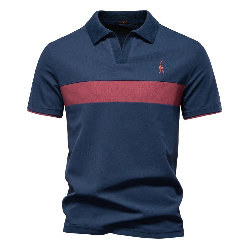 J&M Paris™ | Polo pour Hommes avec Blocs de Couleur