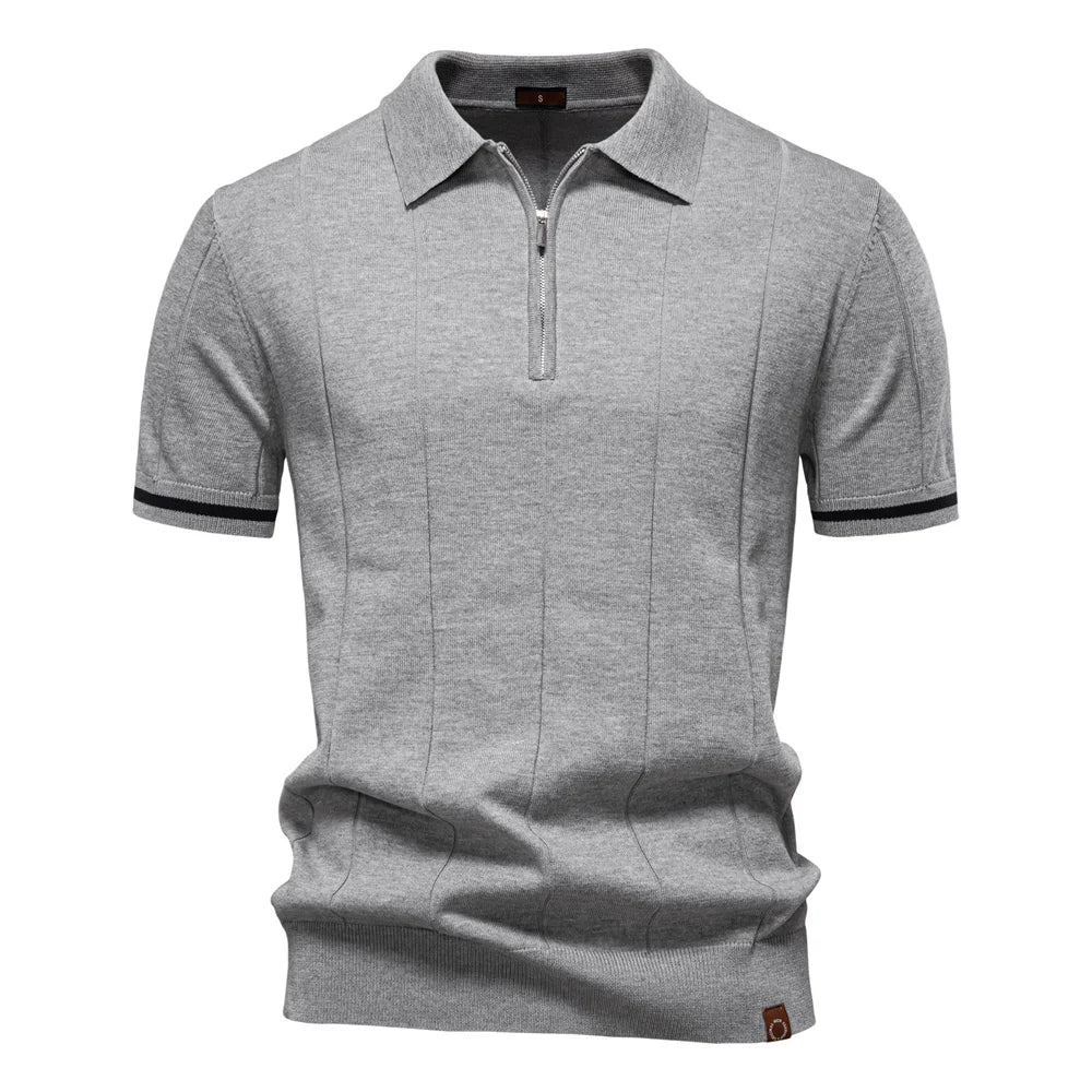 Jean et Marcel™ | Polo d’Été Haut de Gamme à Fermeture Zippée