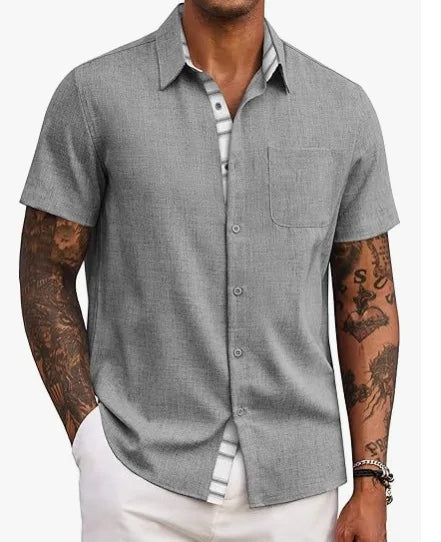 Jean™ | Chemise d'Été Élégante aux Détails Classiques