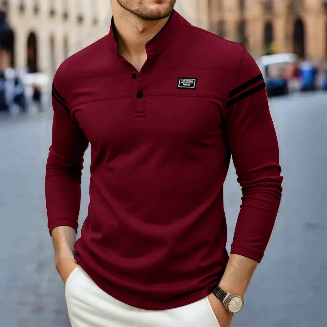 Jean et Marcel™ | T-shirt Homme à Manches Longues Moderne