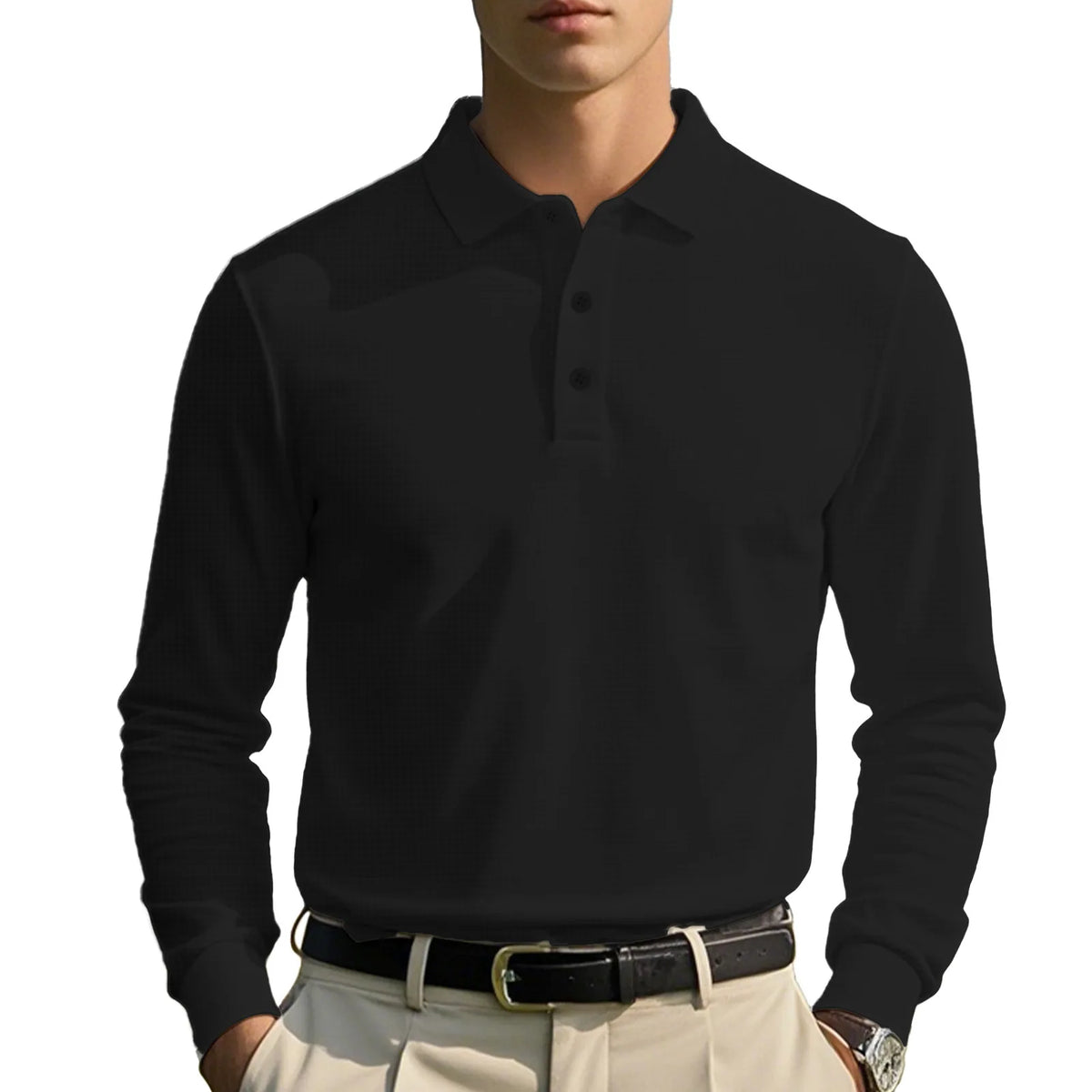 Laurent™ | Polo Élégant à Manches Longues