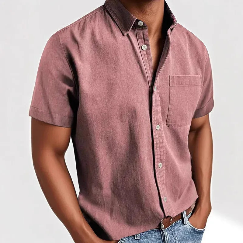 Laurent™ | Chemise Élégante à Manches Courtes pour Homme