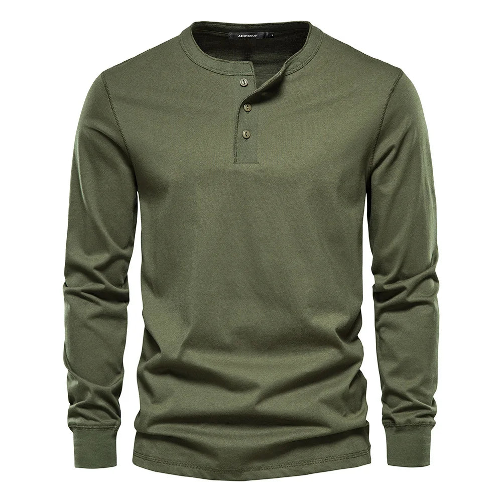 Laurent™ | Chemise Élégante en Coton à Manches Longues