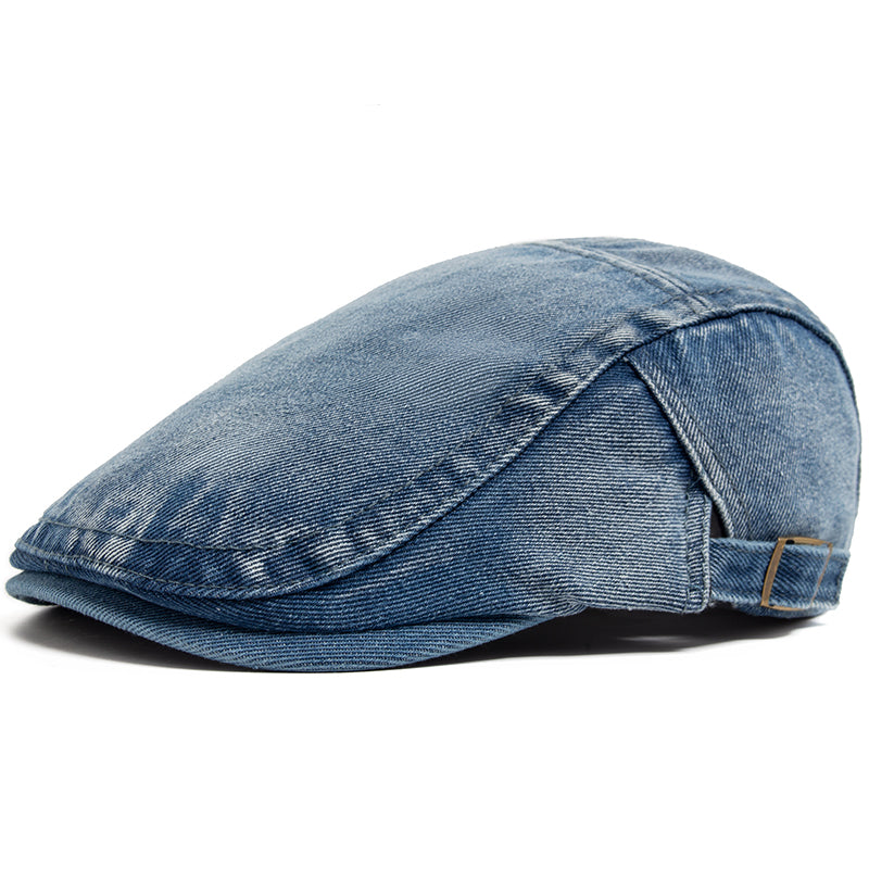 Casquette en denim délavé