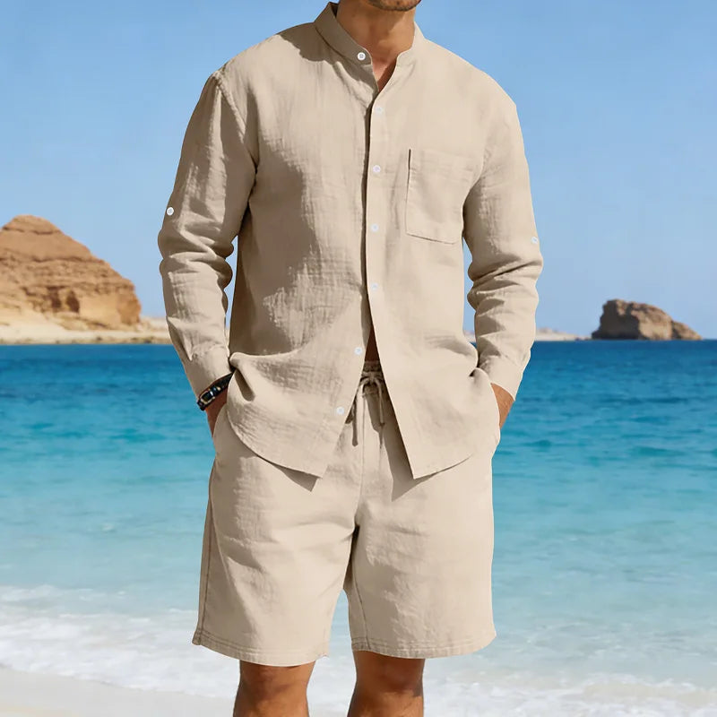 Marcel™ | Ensemble en Lin Décontracté
