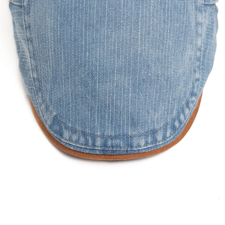 Jean™ | Casquette plate en denim haut de gamme – Style intemporel et confort au quotidien.