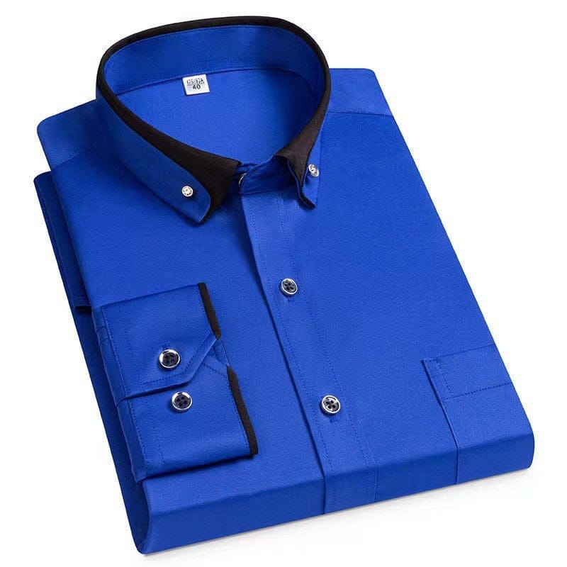 Jean™ | Chemise business infroissable avec détails contrastés