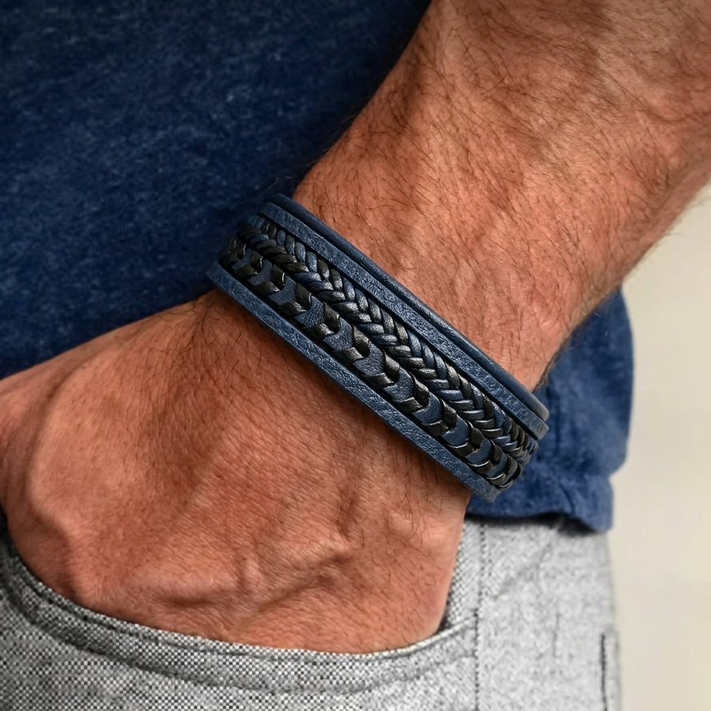 Marcel™ | Bracelet Homme en Cuir – robuste, élégant et intemporel
