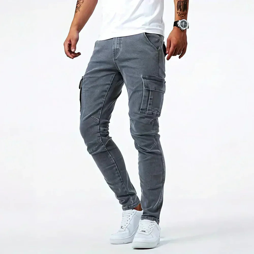 Antoine™ | Jean Cargo en Denim pour Homme