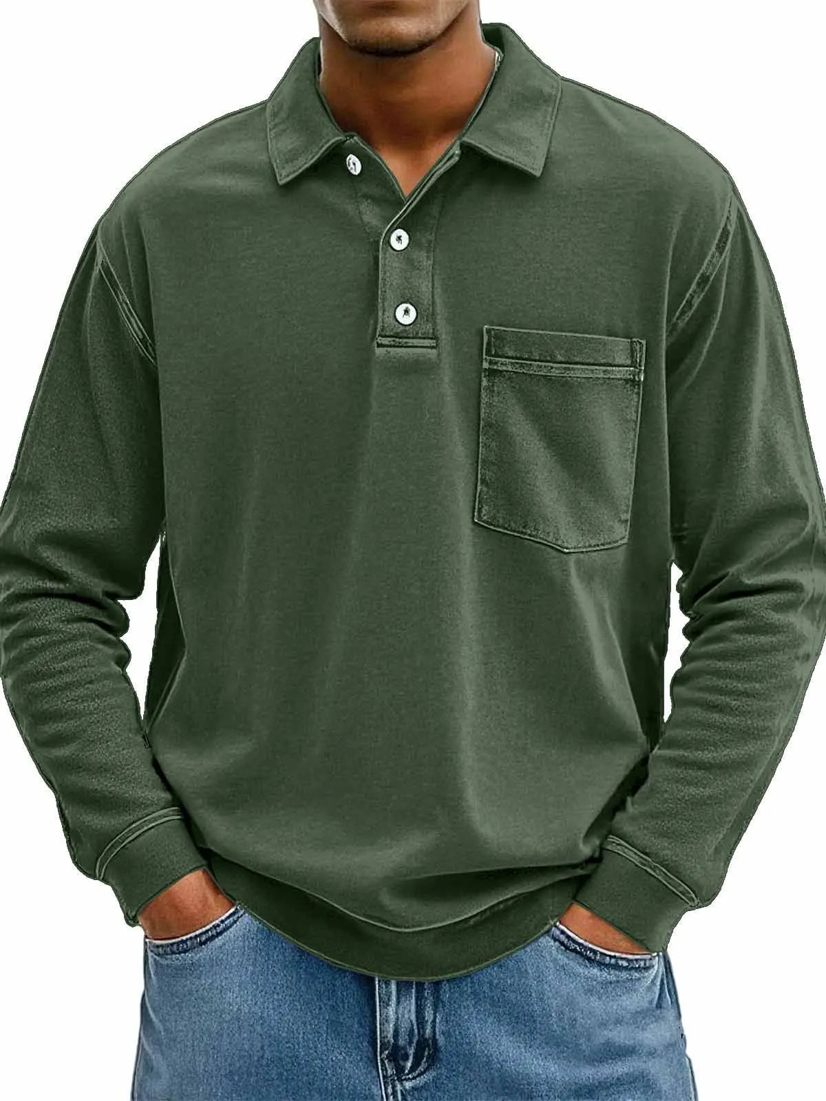 Jean™ | Polo pour Homme avec Poche Poitrine