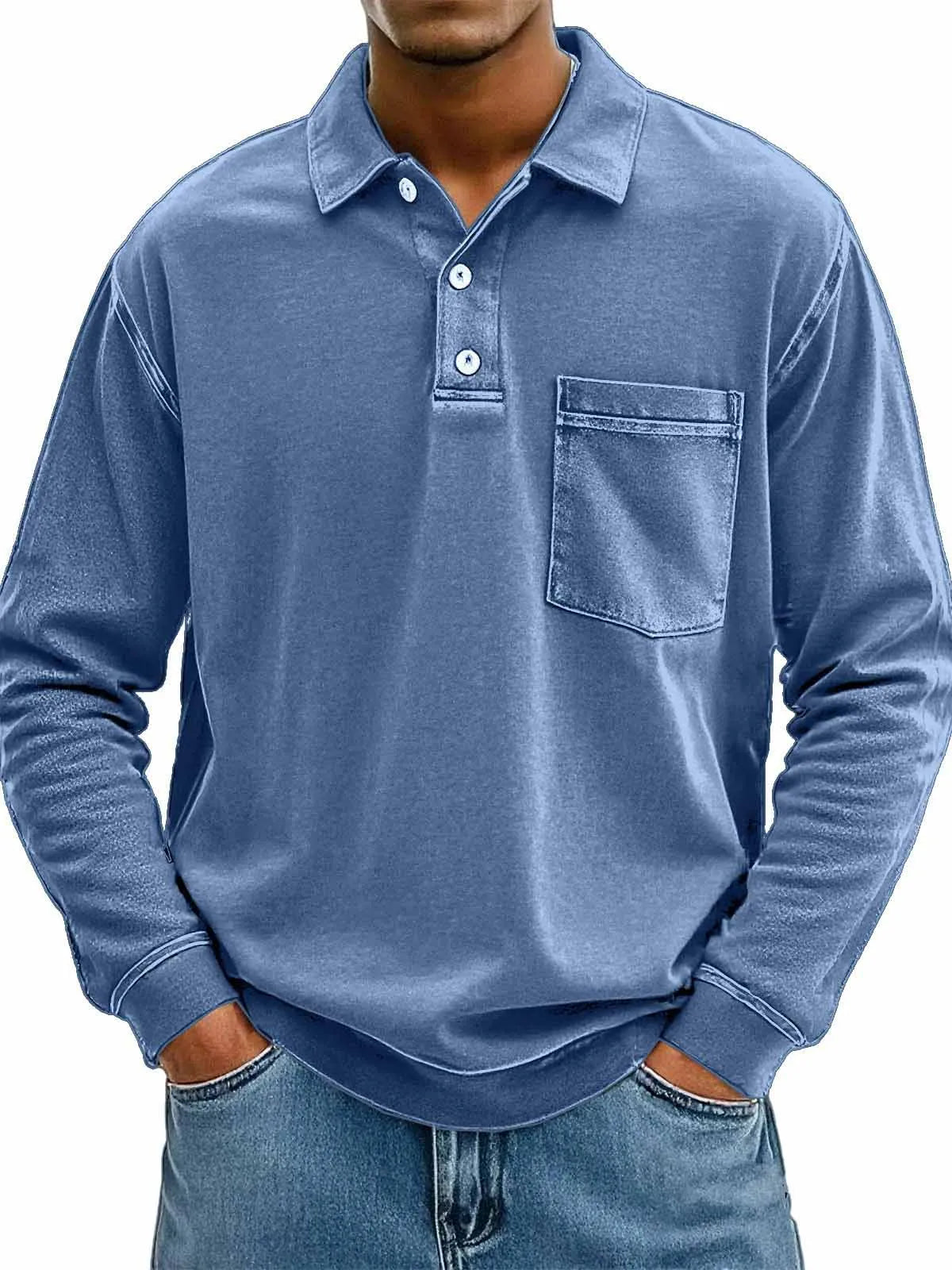 Jean™ | Polo pour Homme avec Poche Poitrine