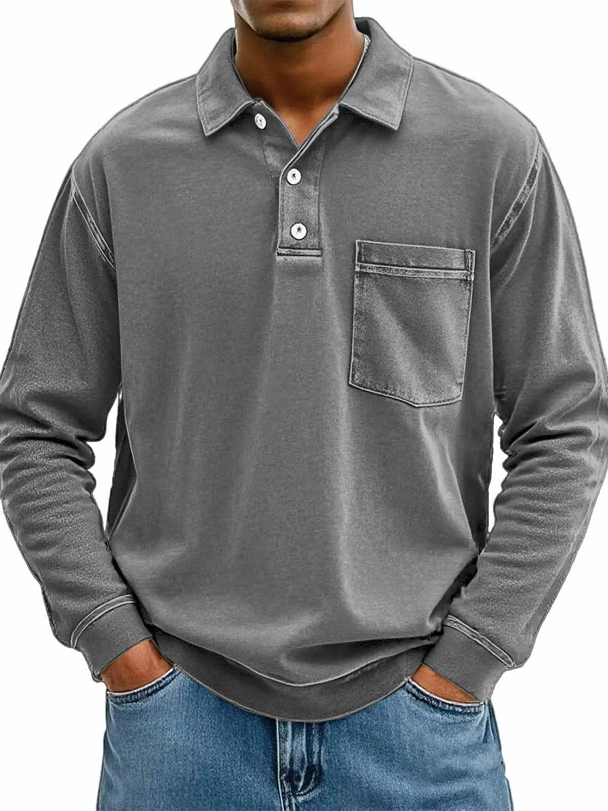 Jean™ | Polo pour Homme avec Poche Poitrine