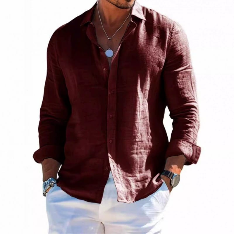 Étienne™ | Chemise en Lin Légère et Respirante