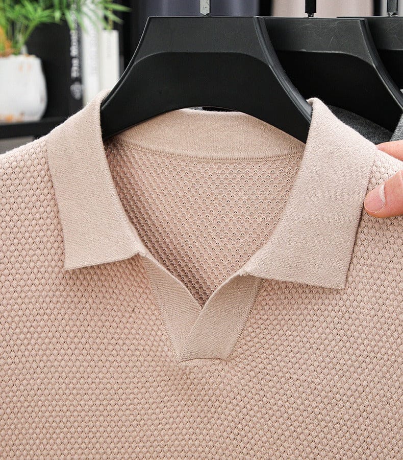 Marcel™ | Polo Homme Luxe à Texture Gaufrée