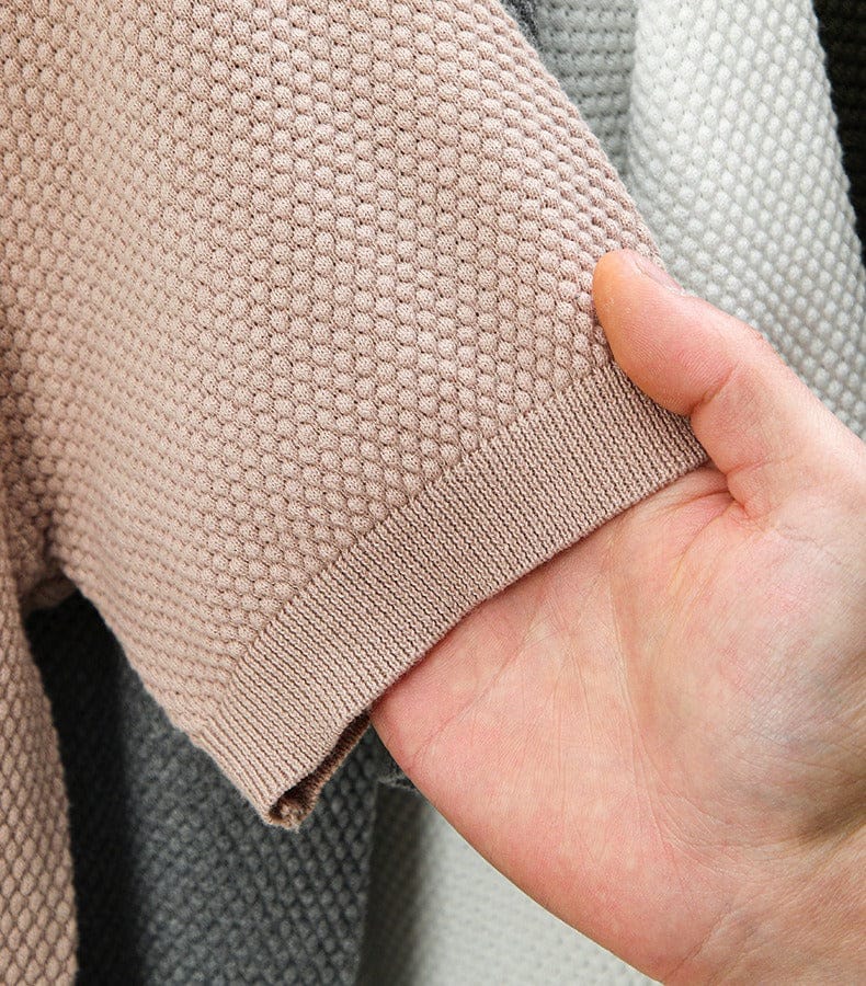 Marcel™ | Polo Homme Luxe à Texture Gaufrée