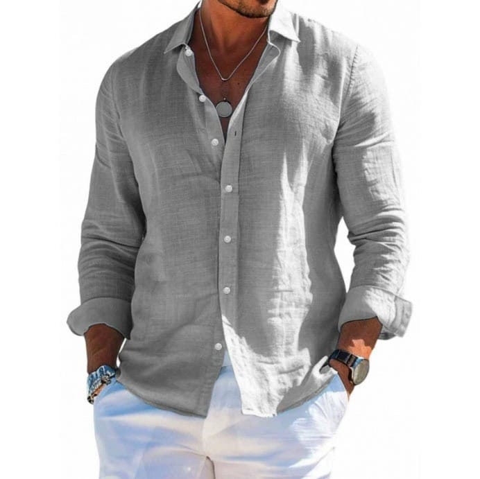 Étienne™ | Chemise en Lin Légère et Respirante