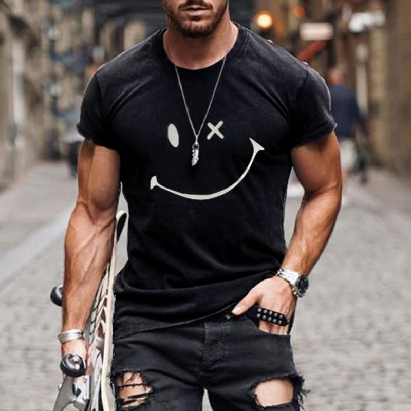 Jean™ | T-shirt Décontracté à Motif Smiley