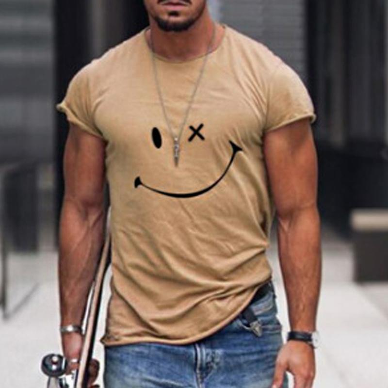 Jean™ | T-shirt Décontracté à Motif Smiley