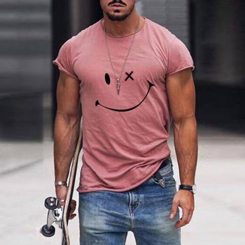 Jean™ | T-shirt Décontracté à Motif Smiley