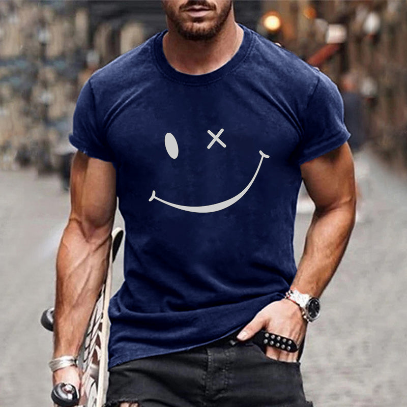 Jean™ | T-shirt Décontracté à Motif Smiley