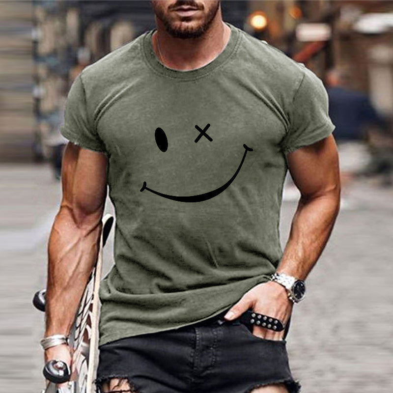 Jean™ | T-shirt Décontracté à Motif Smiley