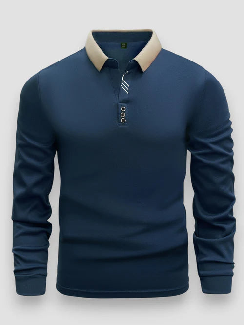 Marcel™ | Polo de luxe avec détails contrastants