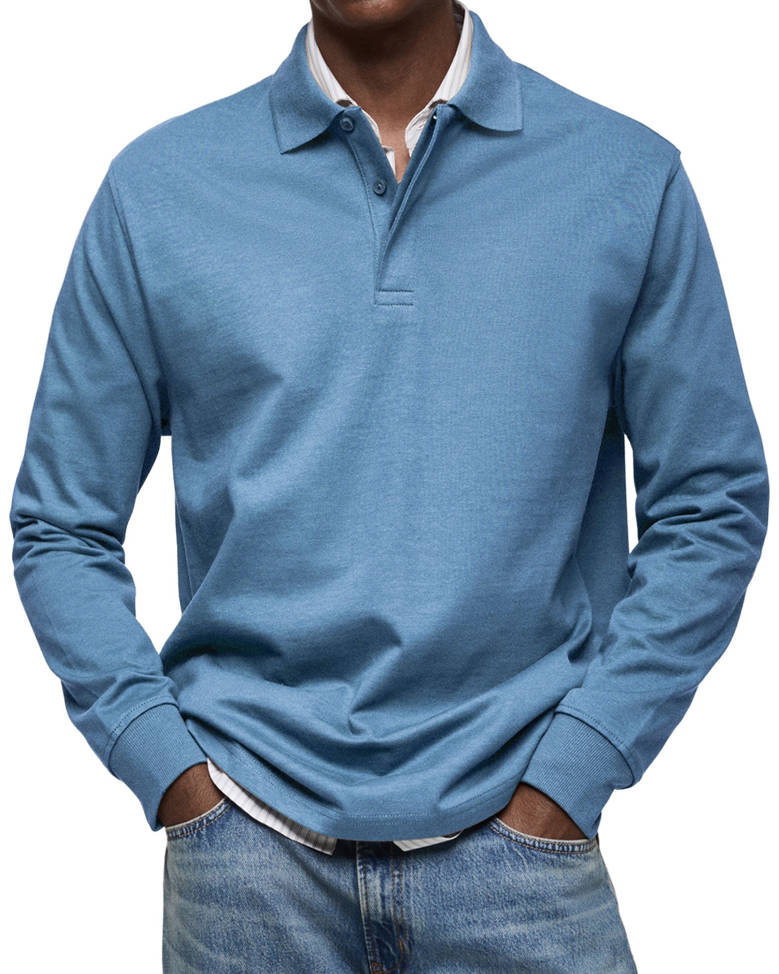 Jean™ | Polo Décontracté à Manches Longues