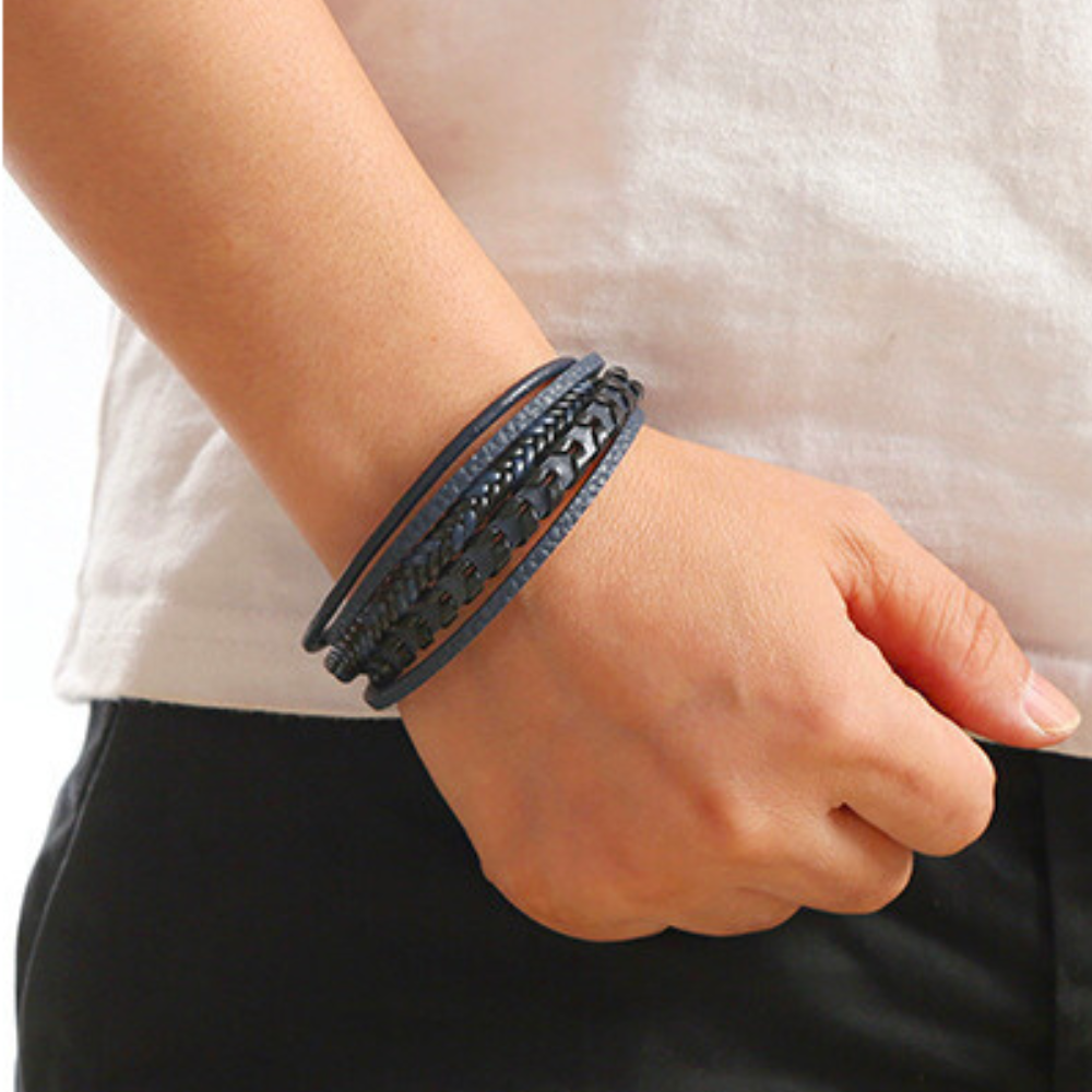 Marcel™ | Bracelet Homme en Cuir – robuste, élégant et intemporel