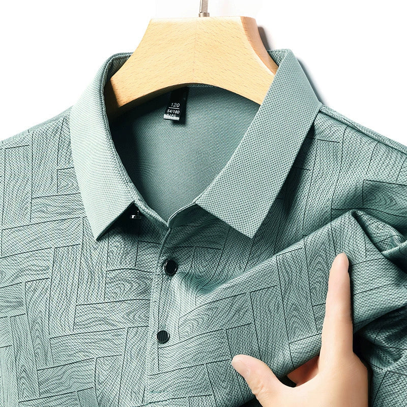 Jean et Marcel™ | Polo Élégant Pour Homme Avec Motif Subtil