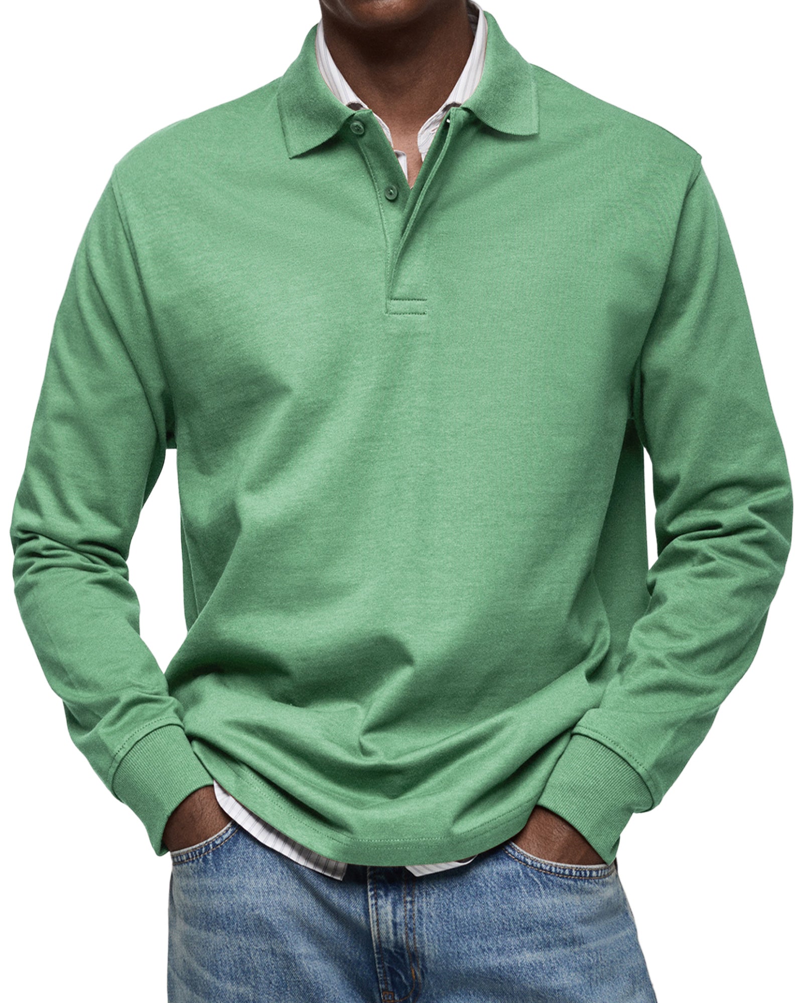 Jean™ | Polo Décontracté à Manches Longues