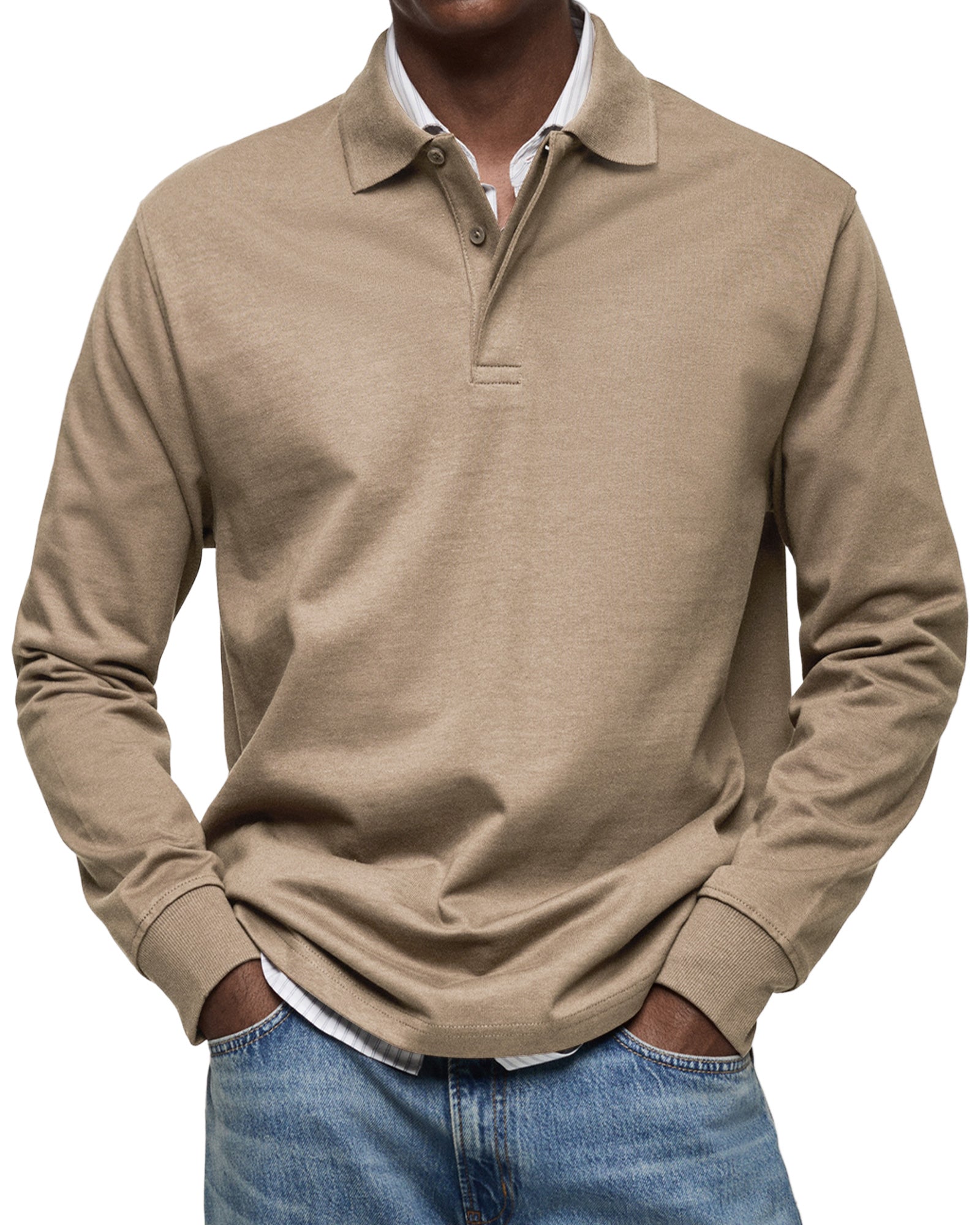 Jean™ | Polo Décontracté à Manches Longues