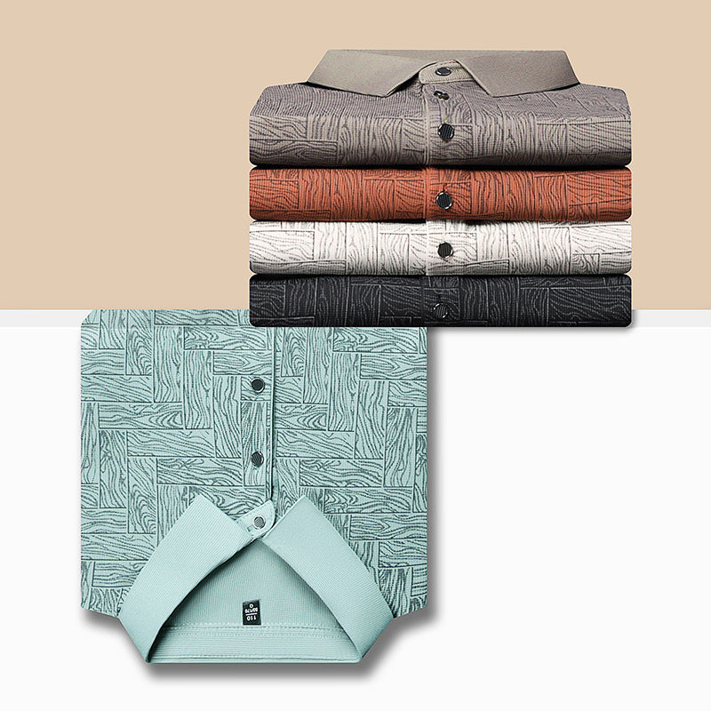 Jean et Marcel™ | Polo Élégant Pour Homme Avec Motif Subtil