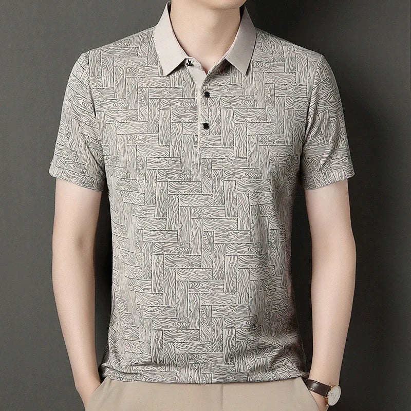 Jean et Marcel™ | Polo Élégant Pour Homme Avec Motif Subtil