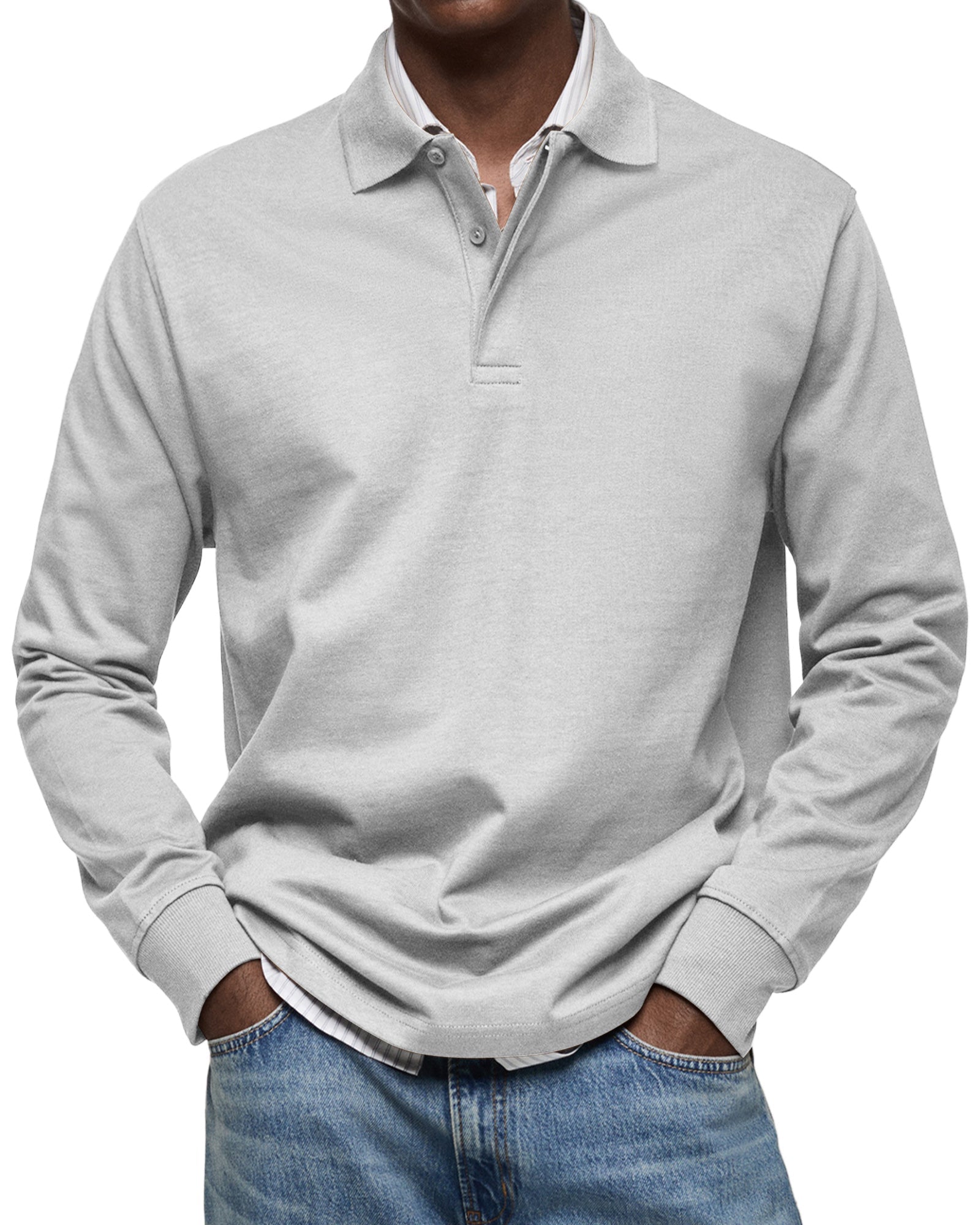 Jean™ | Polo Décontracté à Manches Longues