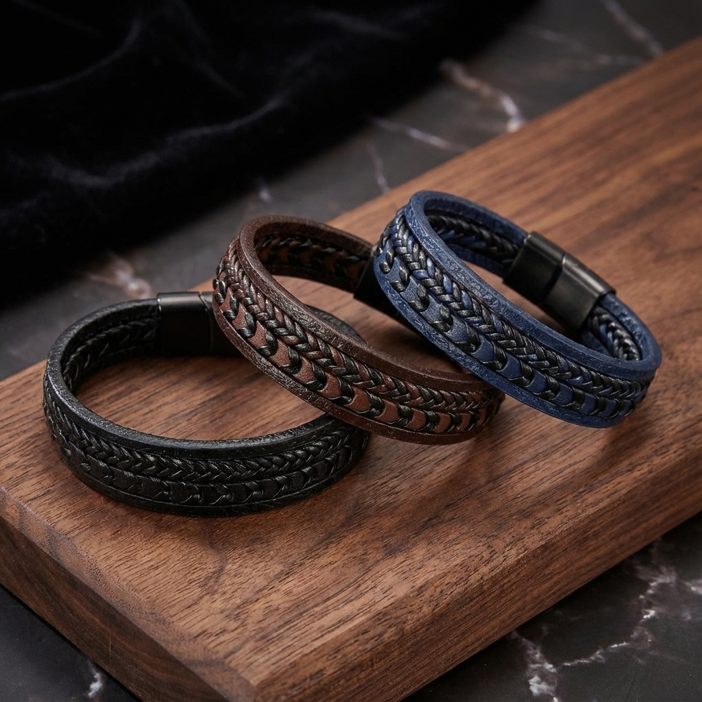 Marcel™ | Bracelet Homme en Cuir – robuste, élégant et intemporel