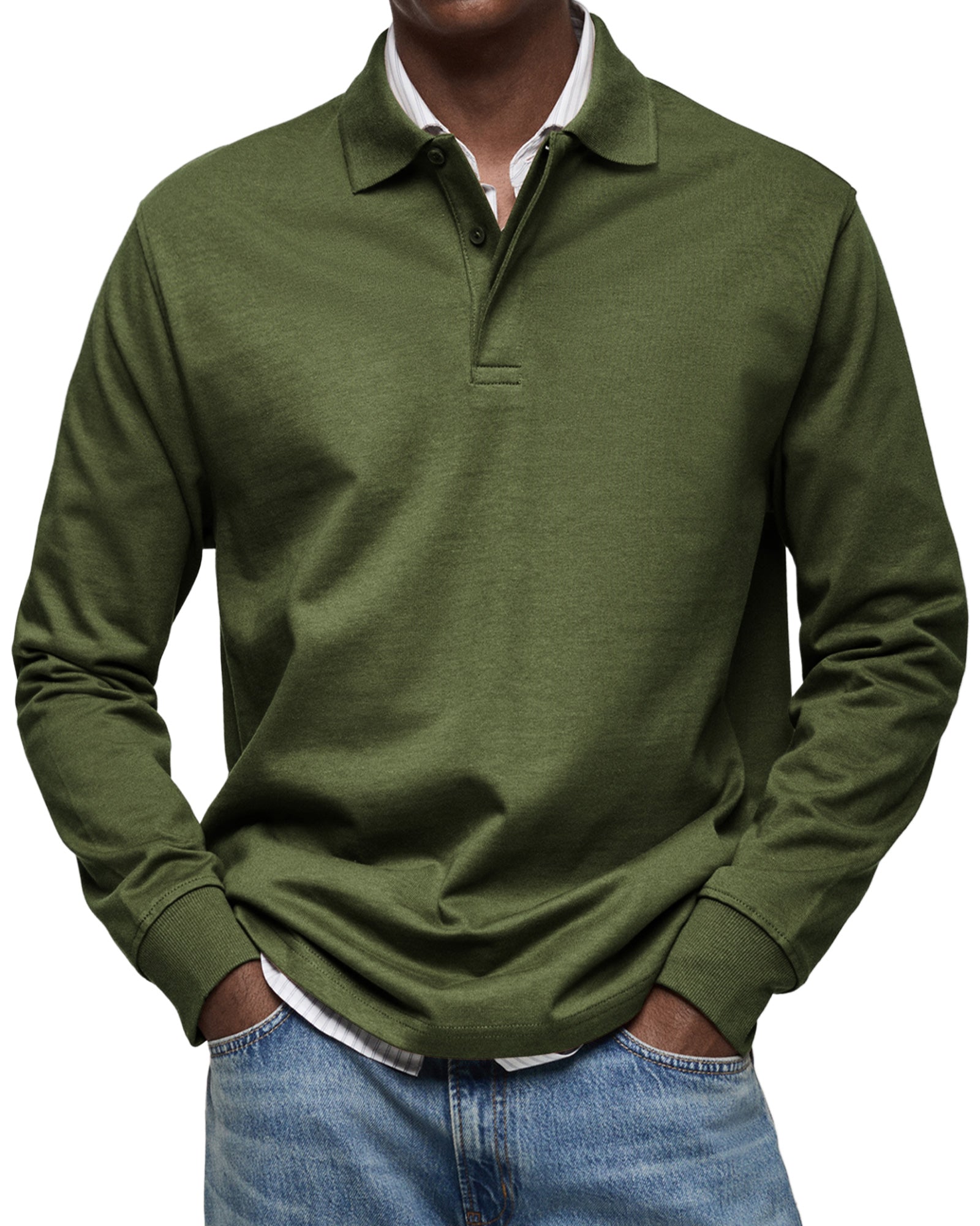 Jean™ | Polo Décontracté à Manches Longues