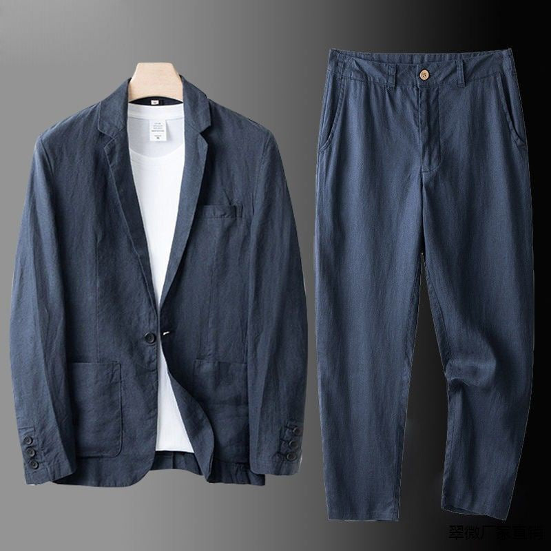 Jean et Marcel™ | Costume en lin deux pièces élégant pour homme
