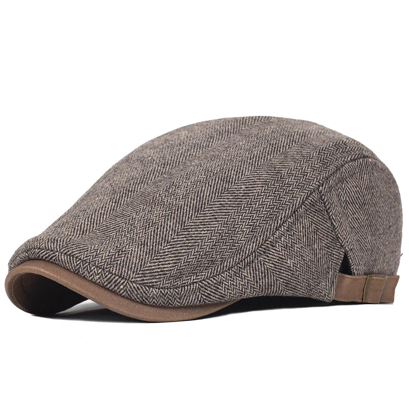 Casquette Homme Ajustable à Motif Chevron