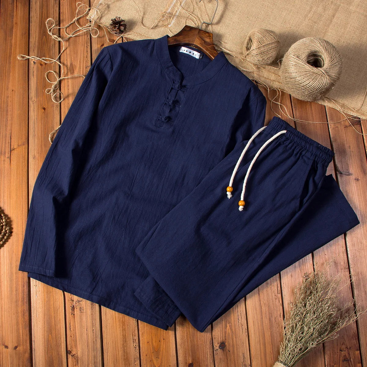 Jean™ | Ensemble Rétro en Lin pour Homme