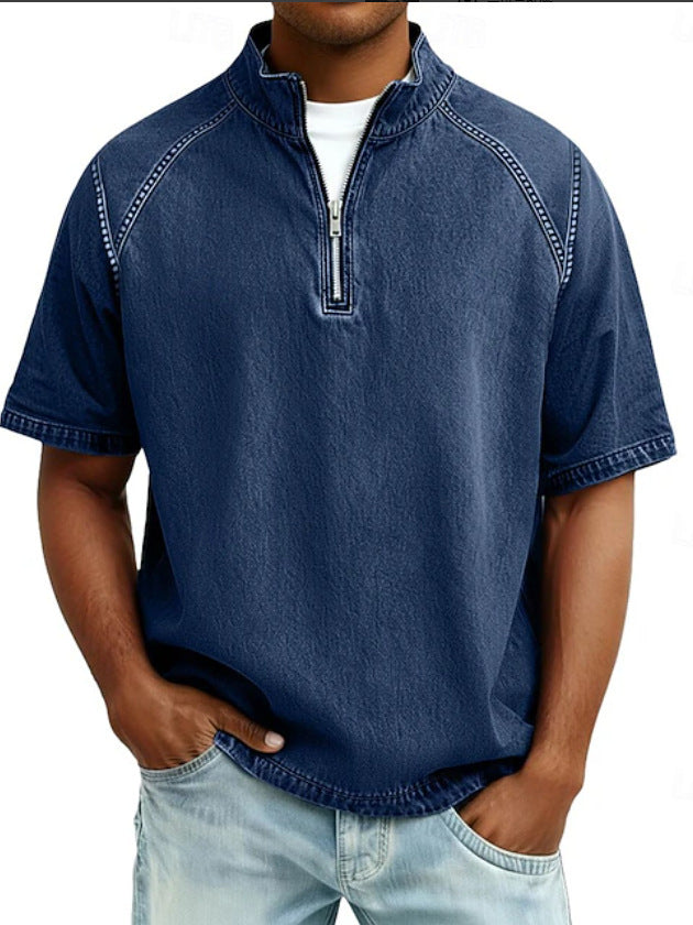Jean et Marcel™ | Chemise Intemporelle en Coton avec Fermeture Éclair